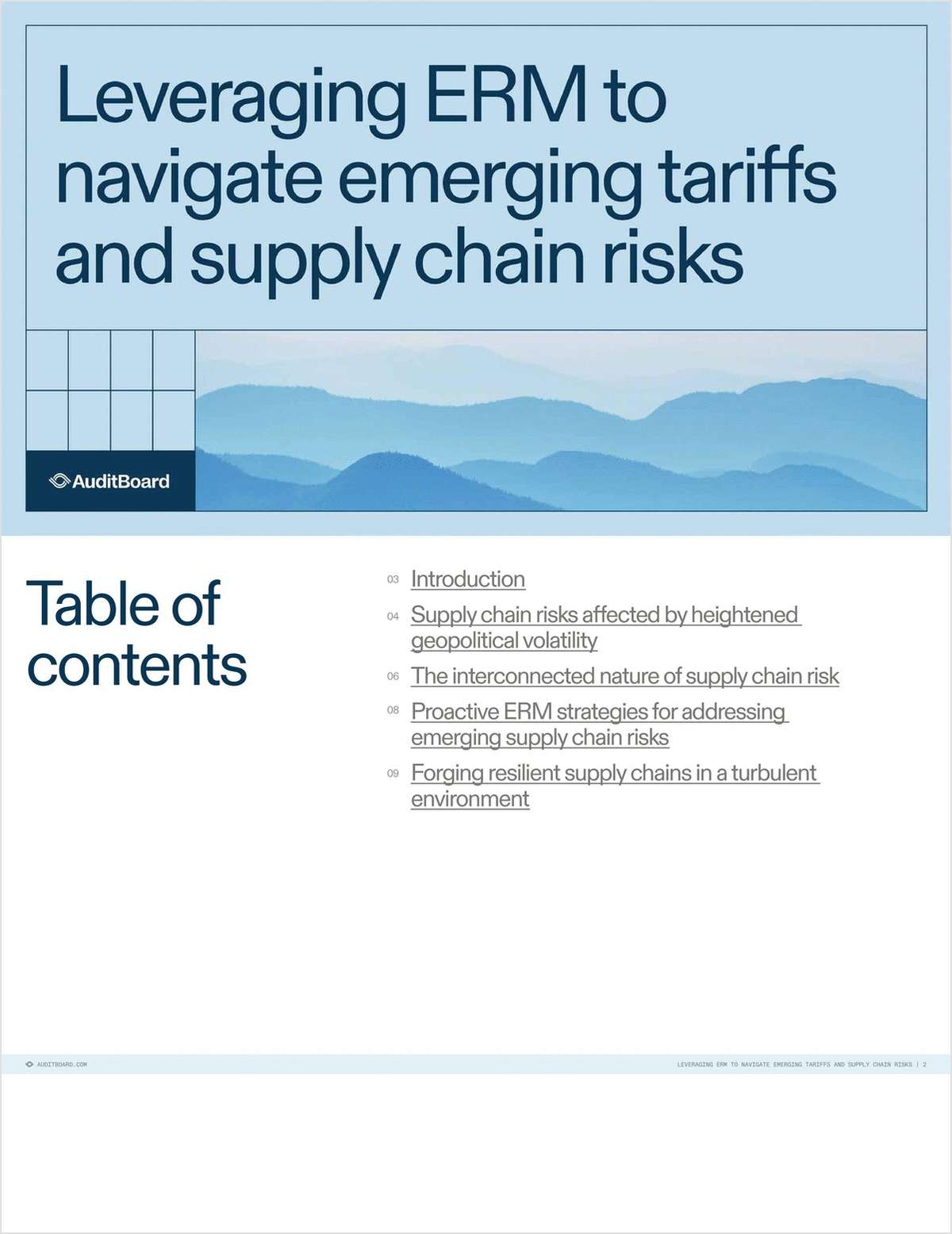 Your guide to engaging ERM to address rising tariffs and supply chain risk